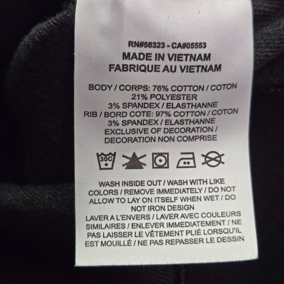 Nike Womens Black Ribbed Velour Cropped Pullover Quarter Zip Size M - Picture 6 of 9